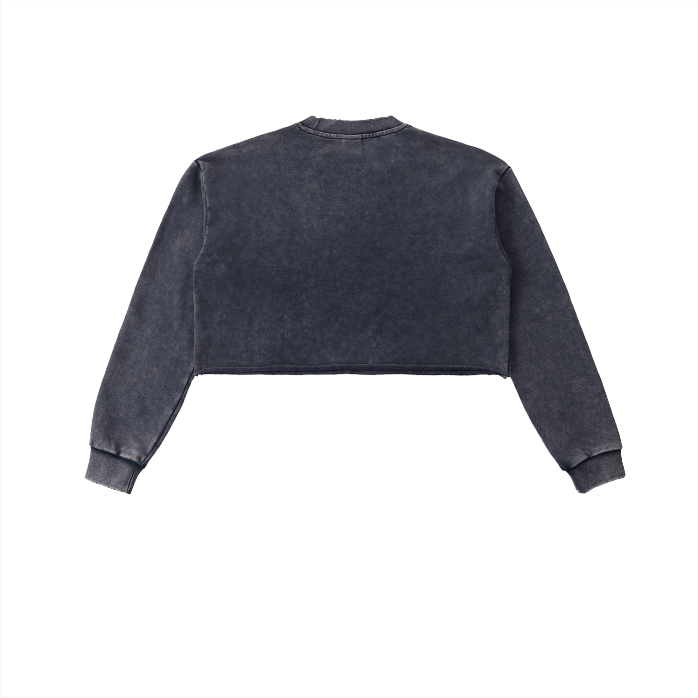 Raw Edge Cropped MV Sweatshirt