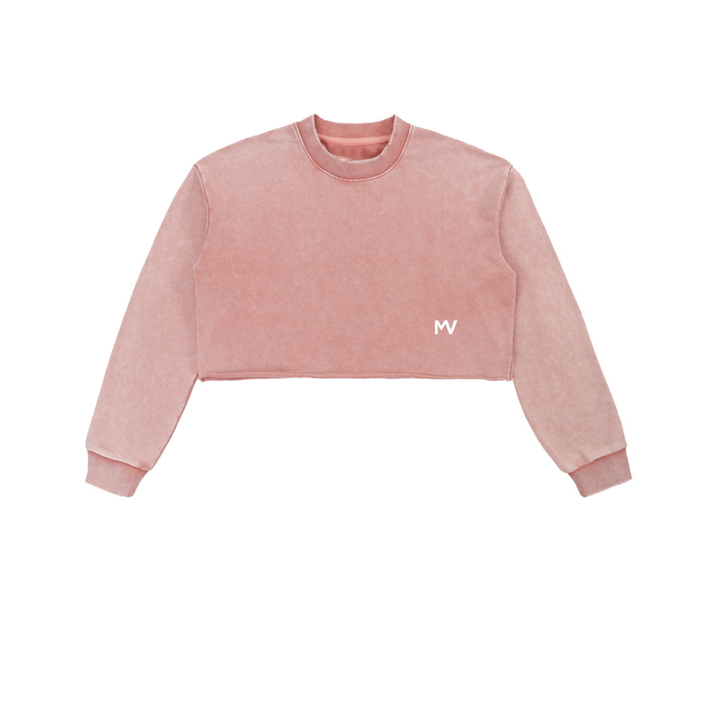 Raw Edge Cropped MV Sweatshirt